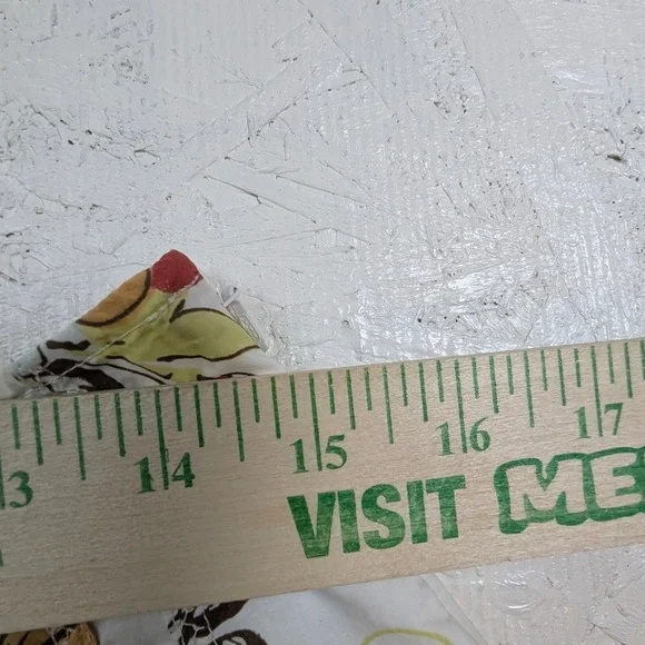 Floral Pleated A-Line Midi Skirt‎ – Women's 4 White Red Yellow Blue - Picture 6 of 9